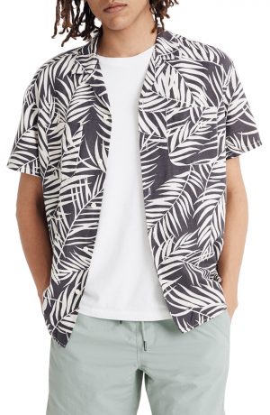 Men's Madewell Fern Fronds Easy Camp Shirt, Size Medium - Grey Men's Madewell Fern Fronds Easy Camp Shirt, Size Medium - Grey
