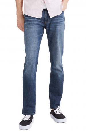 Men's Madewell Straight Everyday Flex Jeans, Size 31 x 32 - Blue Men's Madewell Straight Everyday Flex Jeans, Size 31 x 32 - Blue