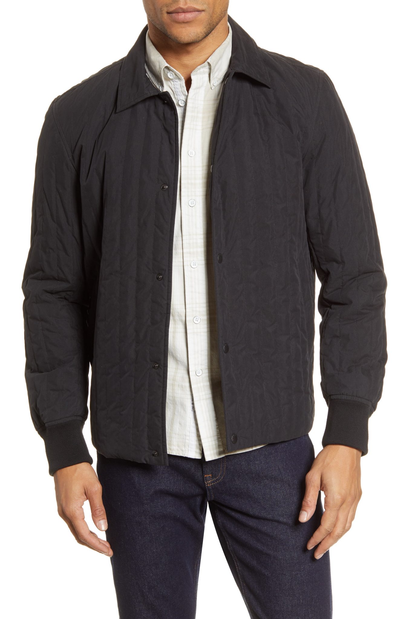 Men’s Rag & Bone Davis Slim Fit Quilted Jacket, Size X-Large R - Black ...