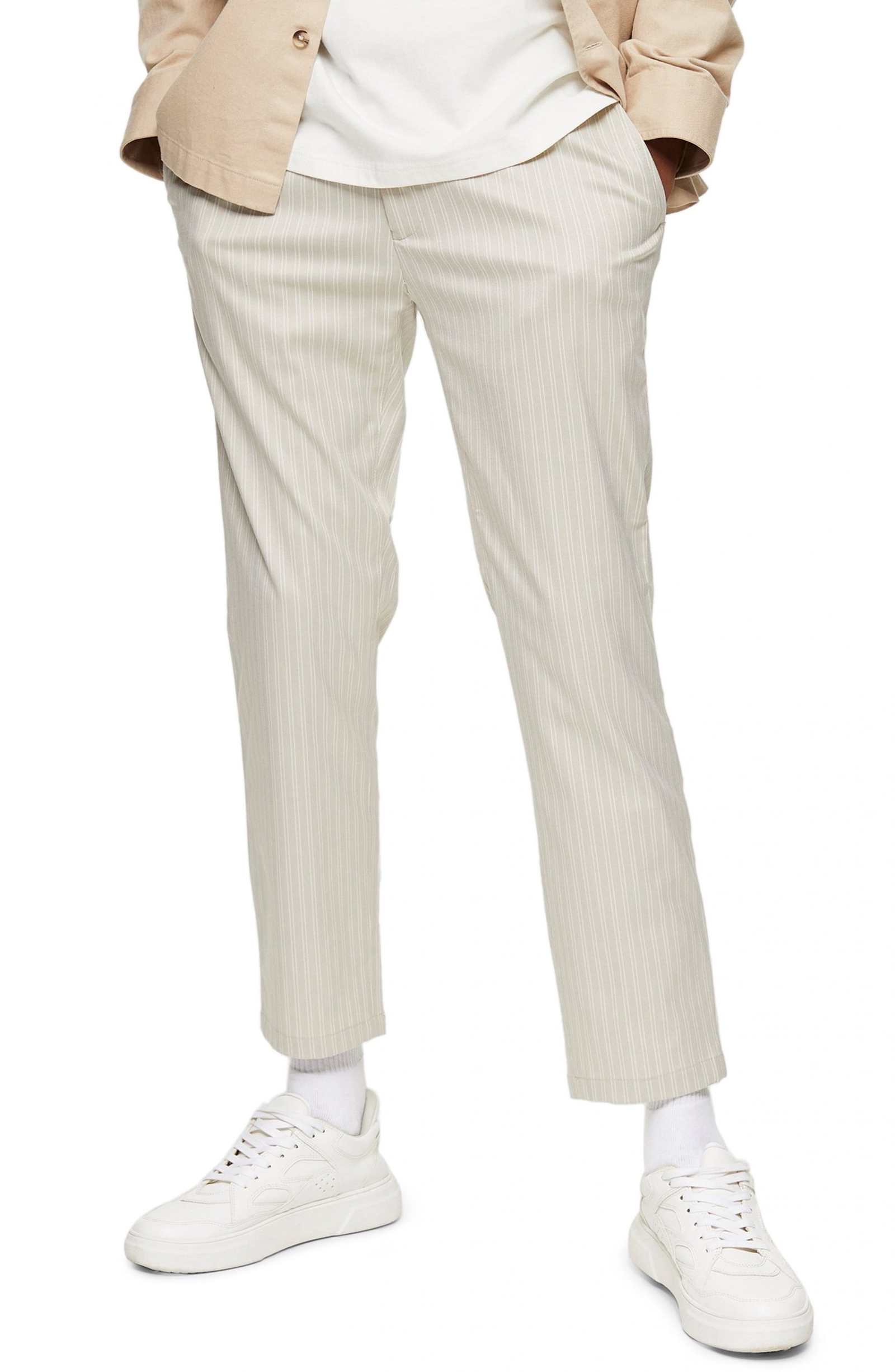 skinny fit cropped pants