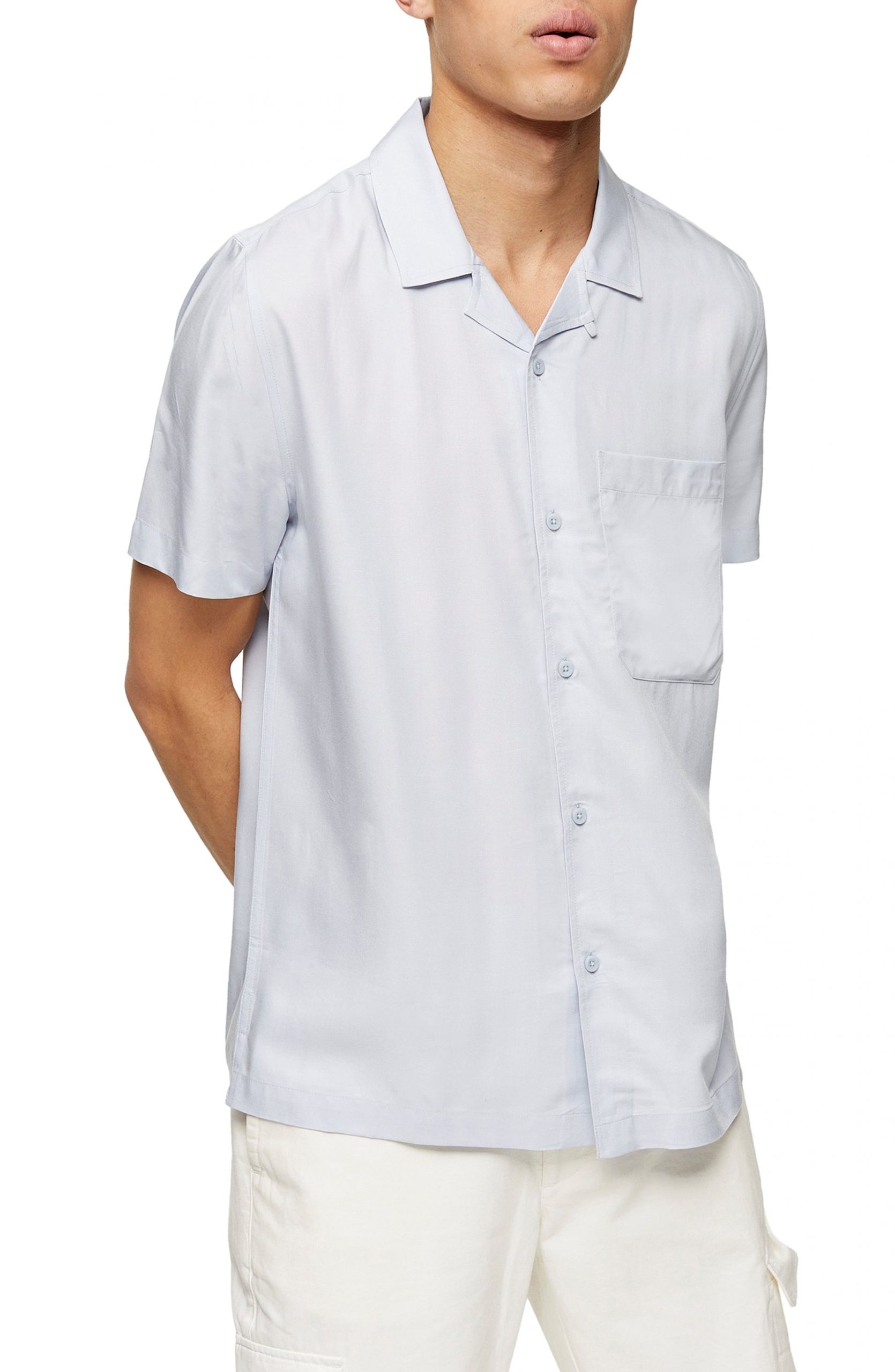 mens slim fit short sleeve button up shirts