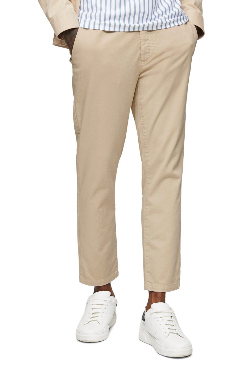 grey tie waist joggers