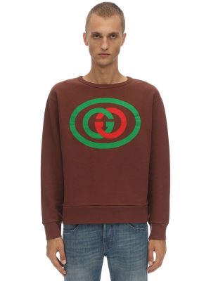 Printed Cotton Interlock Sweatshirt Printed Cotton Interlock Sweatshirt