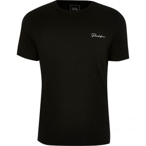 River Island Mens Big and Tall Prolific black slim fit T-shirt River Island Mens Big and Tall Prolific black slim fit T-shirt
