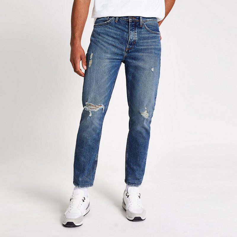 river island mens black jeans