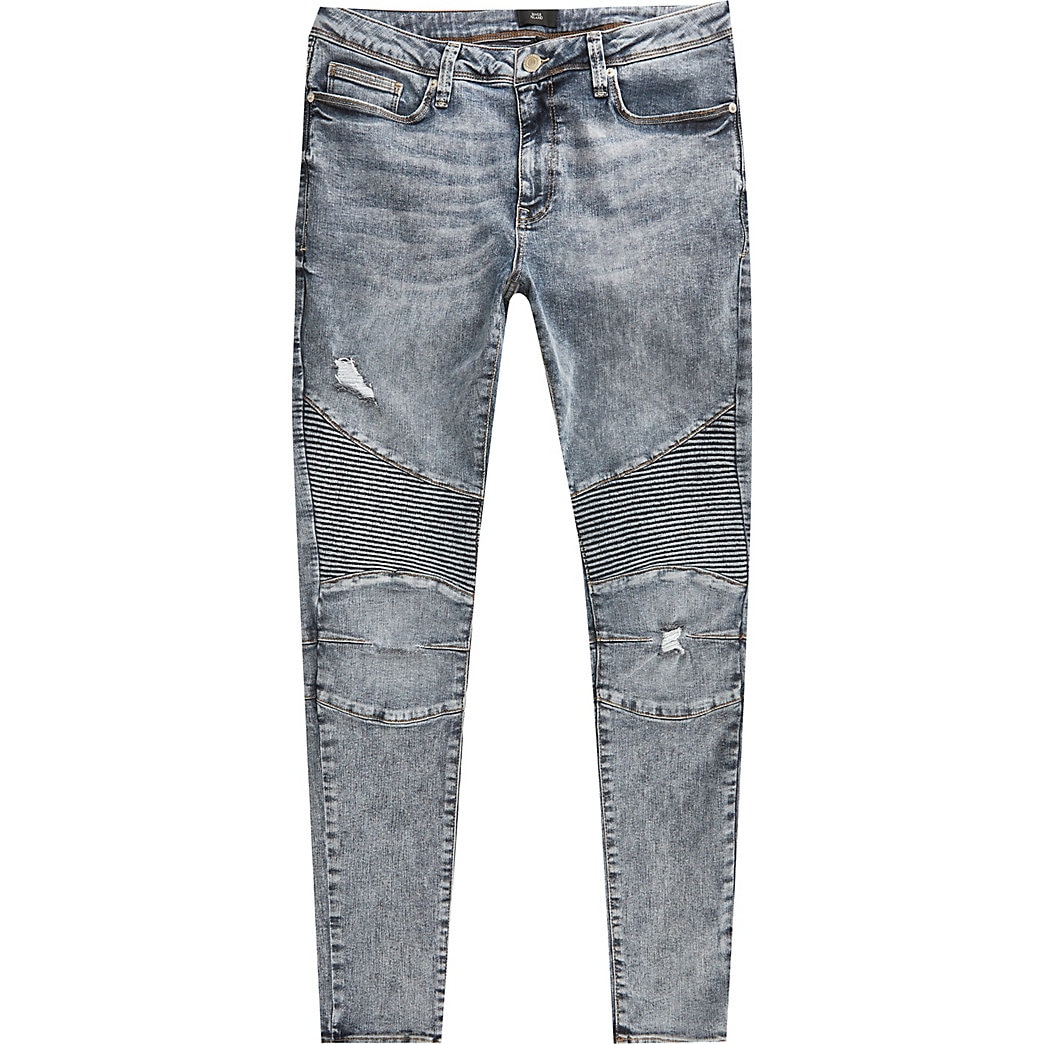 river island coated jeans