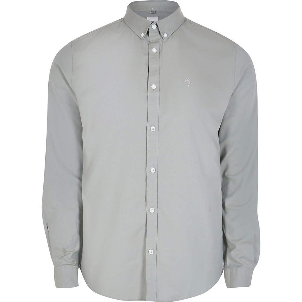 khaki slim fit shirt