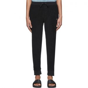 Saturdays NYC Black Terrycloth Ken Lounge Pants Saturdays NYC Black Terrycloth Ken Lounge Pants