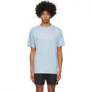 Saturdays NYC Blue Miller Standard T-Shirt Saturdays NYC Blue Miller Standard T-Shirt