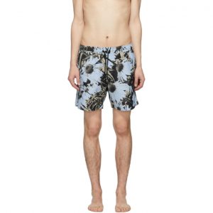 Saturdays NYC Blue Timothy Daisy Print Swimsuit Saturdays NYC Blue Timothy Daisy Print Swimsuit