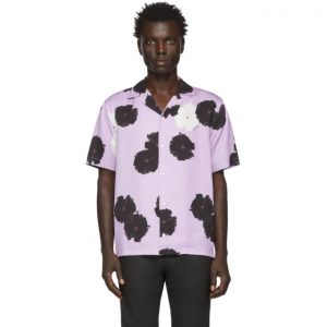Saturdays NYC Purple Canty Moon Flower Shirt Saturdays NYC Purple Canty Moon Flower Shirt