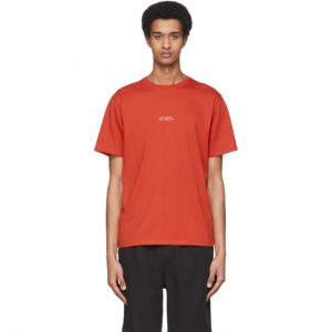 Saturdays NYC Red Gotham Chest T-Shirt Saturdays NYC Red Gotham Chest T-Shirt