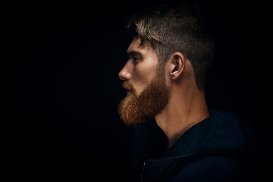 Side Profile Dramatic Man Beard