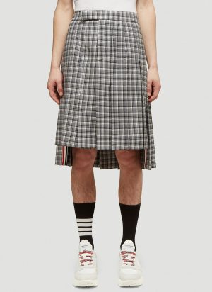 Thom Browne Checked Kilt in Grey size JPN - 2 Thom Browne Checked Kilt in Grey size JPN - 2