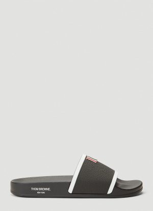 Thom Browne Rubber Slides in Black size US - 08 Thom Browne Rubber Slides in Black size US - 08