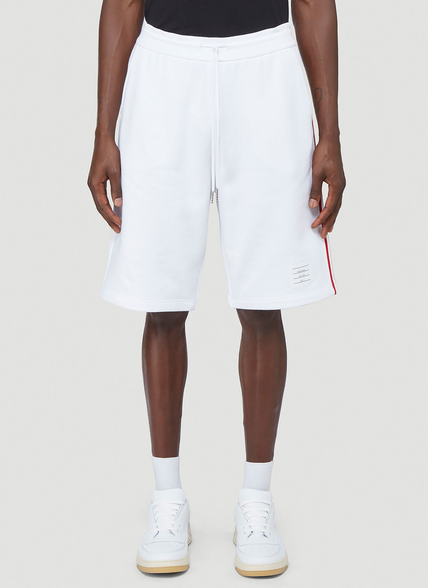 Thom Browne Signature-Stripe Jersey Shorts in White size JPN - 5 | The ...