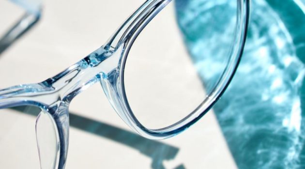 Warby Parker Makes a Case for Color with Concentric Collection Warby Parker Durand in Traced Aquamarine Crystal