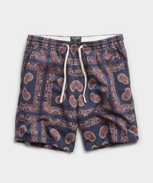 7" Bandana Print Weekend Short in Navy 7" Bandana Print Weekend Short in Navy