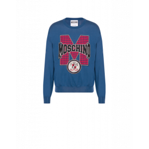 Cotton Pullover With Patch Logo Cotton Pullover With Patch Logo