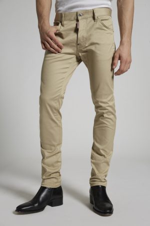 DSQUARED2 Men 5 pockets Beige Size 32 97% Cotton 3% Elastane DSQUARED2 Men 5 pockets Beige Size 32 97% Cotton 3% Elastane