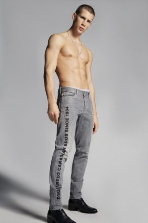 DSQUARED2 Men 5 pockets Grey Size 30 98% Cotton 2% Elastane DSQUARED2 Men 5 pockets Grey Size 30 98% Cotton 2% Elastane