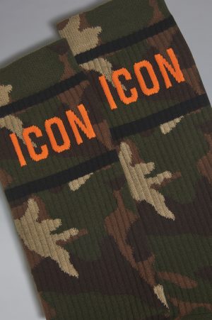DSQUARED2 Men Ankle socks Military green Size 9-10 76% Cotton 21% Polyamide 3% Elastane DSQUARED2 Men Ankle socks Military green Size 9-10 76% Cotton 21% Polyamide 3% Elastane