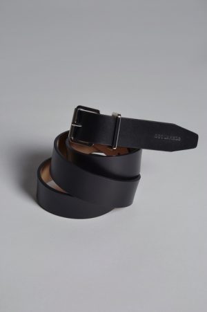 DSQUARED2 Men Belt Black Size 34 100% Calfskin Brass DSQUARED2 Men Belt Black Size 34 100% Calfskin Brass