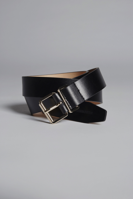 DSQUARED2 Men Belt Black Size 38 100% Calfskin Brass | The Fashionisto