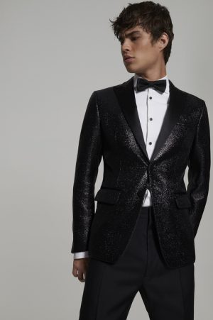 DSQUARED2 Men Blazer Black Size 38 100% Polyamide Silk DSQUARED2 Men Blazer Black Size 38 100% Polyamide Silk