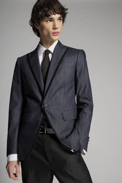 DSQUARED2 Men Blazer Blue Size 44 100% Cotton | The Fashionisto