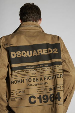 DSQUARED2 Men Kaban Brown Size 40 97% Cotton 3% Elastane DSQUARED2 Men Kaban Brown Size 40 97% Cotton 3% Elastane