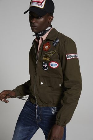 DSQUARED2 Men Kaban Military green Size 34 100% Cotton DSQUARED2 Men Kaban Military green Size 34 100% Cotton