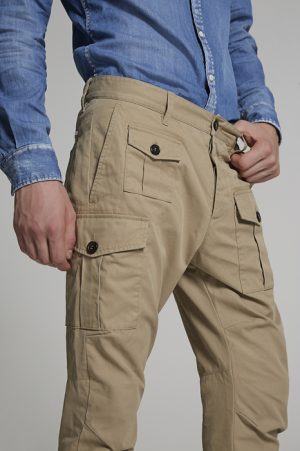 DSQUARED2 Men Pants Beige Size 38 100% Cotton DSQUARED2 Men Pants Beige Size 38 100% Cotton