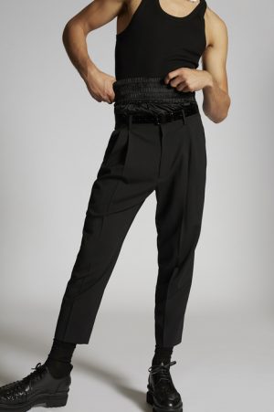 DSQUARED2 Men Pants Black Size 38 95% Virgin Wool 5% Elastane DSQUARED2 Men Pants Black Size 38 95% Virgin Wool 5% Elastane