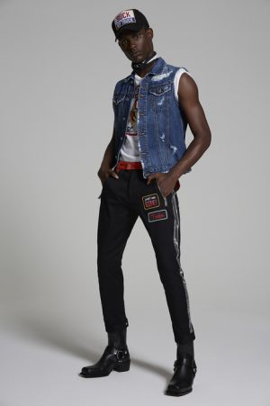 DSQUARED2 Men Pants Black Size 38 97% Cotton 3% Elastane DSQUARED2 Men Pants Black Size 38 97% Cotton 3% Elastane