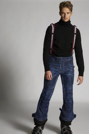 DSQUARED2 Men Pants Blue Size 38 98% Cotton 2% Elastane DSQUARED2 Men Pants Blue Size 38 98% Cotton 2% Elastane
