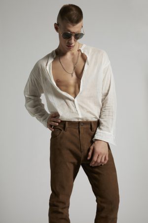 DSQUARED2 Men Pants Brown Size 26 100% Goatskin DSQUARED2 Men Pants Brown Size 26 100% Goatskin