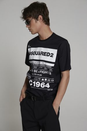DSQUARED2 Men Shirt Black Size 38 97% Cotton 3% Elastane DSQUARED2 Men Shirt Black Size 38 97% Cotton 3% Elastane