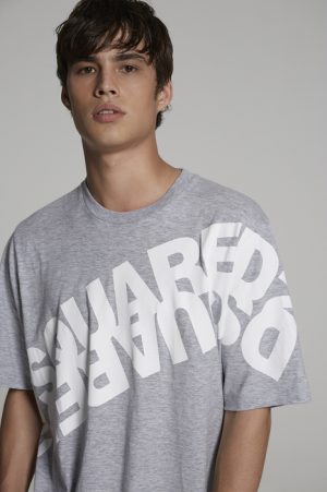 DSQUARED2 Men Short sleeve t-shirt Grey Size XL 88% Cotton 12% Viscose DSQUARED2 Men Short sleeve t-shirt Grey Size XL 88% Cotton 12% Viscose