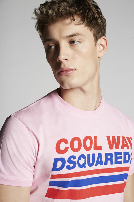 DSQUARED2 Men Short sleeve t-shirt Pink Size S 100% Cotton | The ...