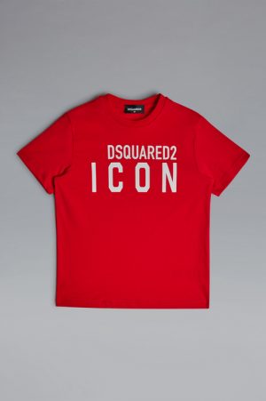 DSQUARED2 Men Short sleeve t-shirt Red Size 6 100% Cotton DSQUARED2 Men Short sleeve t-shirt Red Size 6 100% Cotton