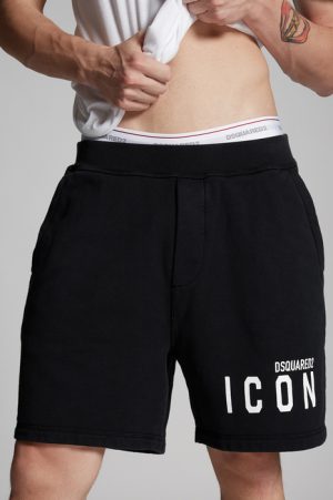 DSQUARED2 Men Shorts Black Size XS 100% Cotton DSQUARED2 Men Shorts Black Size XS 100% Cotton