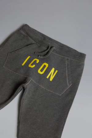 DSQUARED2 Men Sweat pants Grey Size 12 100% Cotton DSQUARED2 Men Sweat pants Grey Size 12 100% Cotton