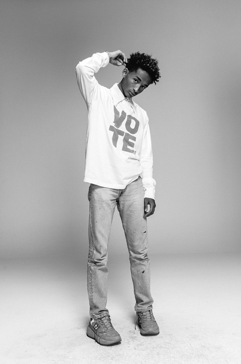 Jaden Smith appears in Levi's 2020 vote campaign.