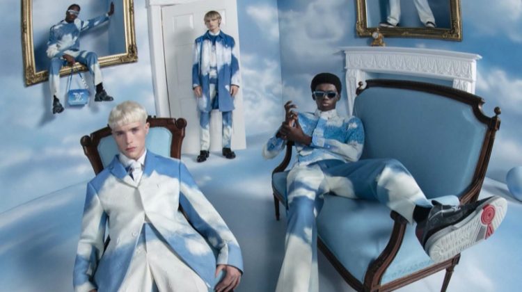 Liam Walmsley and Ottawa Kwami take up the forefront in Louis Vuitton's fall-winter 2020 campaign.