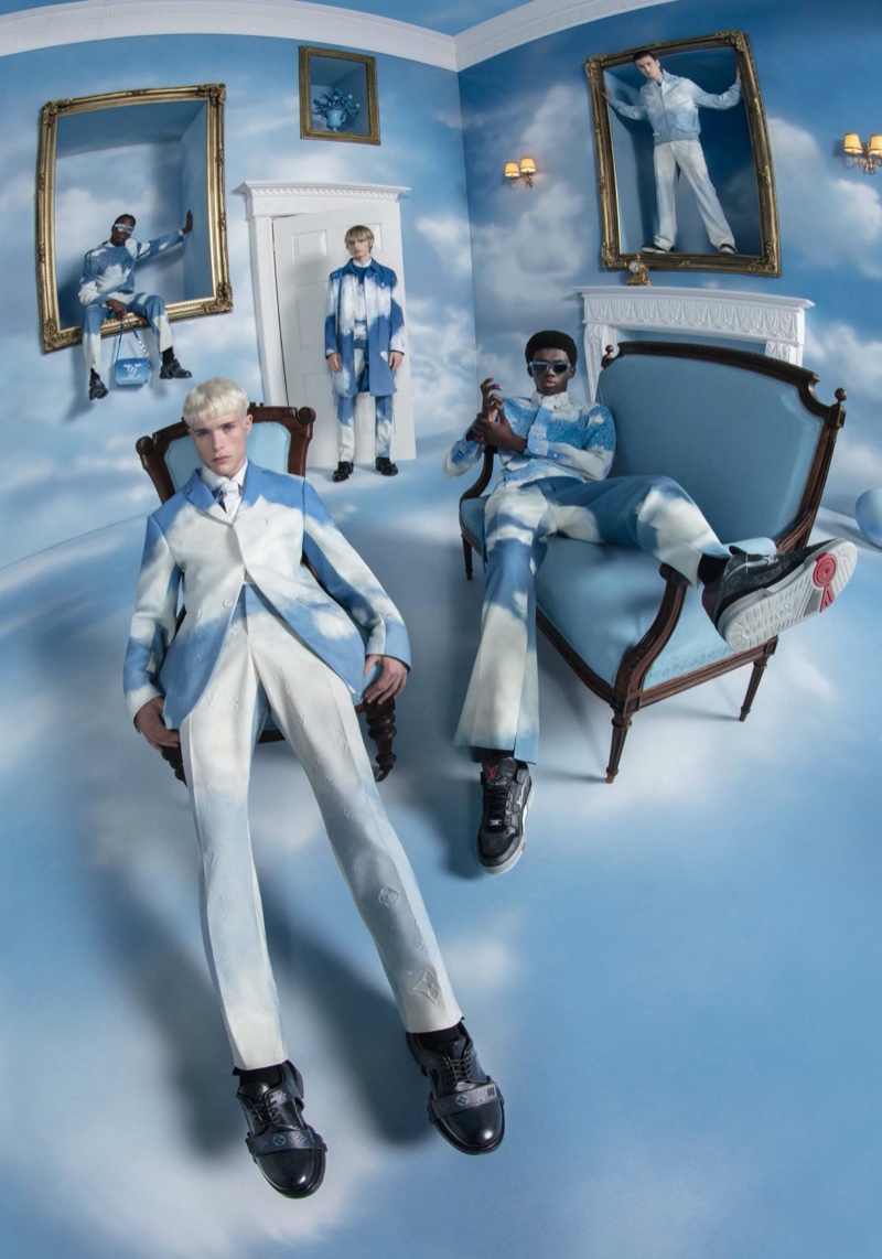 Liam Walmsley and Ottawa Kwami take up the forefront in Louis Vuitton's fall-winter 2020 campaign.