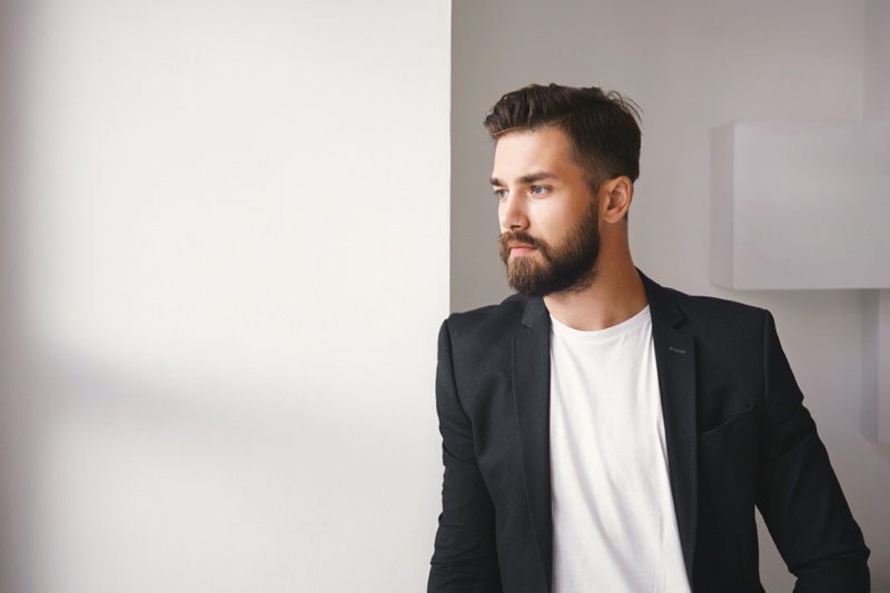 Blazer on white t shirt sale