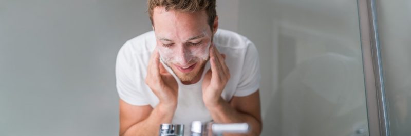 Man Washing Face Man Washing Face