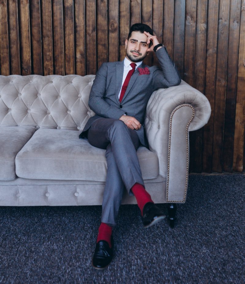 Man in Sharp Gray Suit Man in Sharp Gray Suit