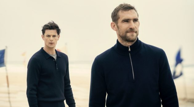 Equinox Explorer: Orlebar Brown Launches Fall '20 Collection Models Lewis Jamison and Will Chalker showcase knitwear from Orlebar Brown's fall-winter 2020 collection.